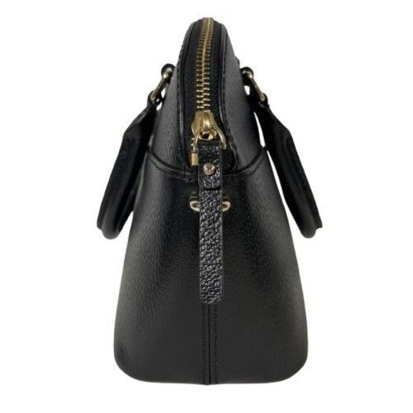 KATE SPADE Carli Grove Street BLACK Pebbled Leather Satchel Crossbody NWOT $349 - Picture 5 of 16